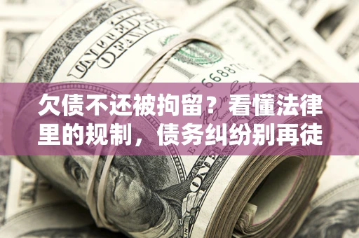 北京欠债不还被拘留？看懂法律里的规制，债务纠纷别再徒劳奔波