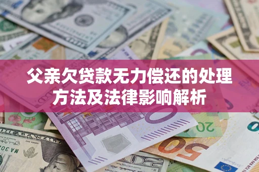 北京父亲欠贷款无力偿还的处理方法及法律影响解析