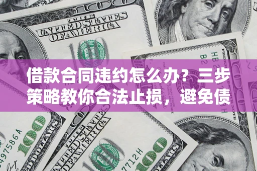 北京借款合同违约怎么办？三步策略教你合法止损，避免债务危机升级