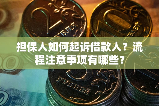 北京担保人如何起诉借款人？流程注意事项有哪些？